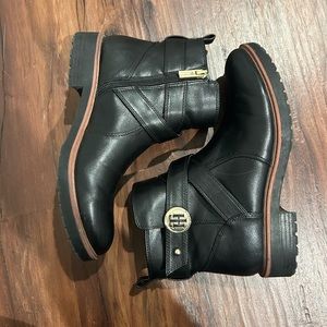 Tommy Hilfiger Faux Leather Lug Sole Bootie - 6.5